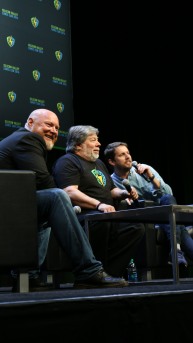 Steve Wozniak and Jon Heder at Silicon Valley Comic Con